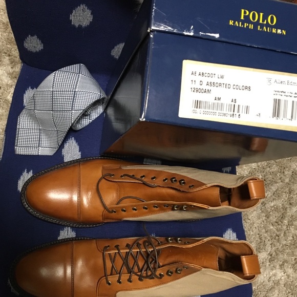 RARE custom Ralph Lauren 11D boots by Allen Edmond - Picture 6 of 8
